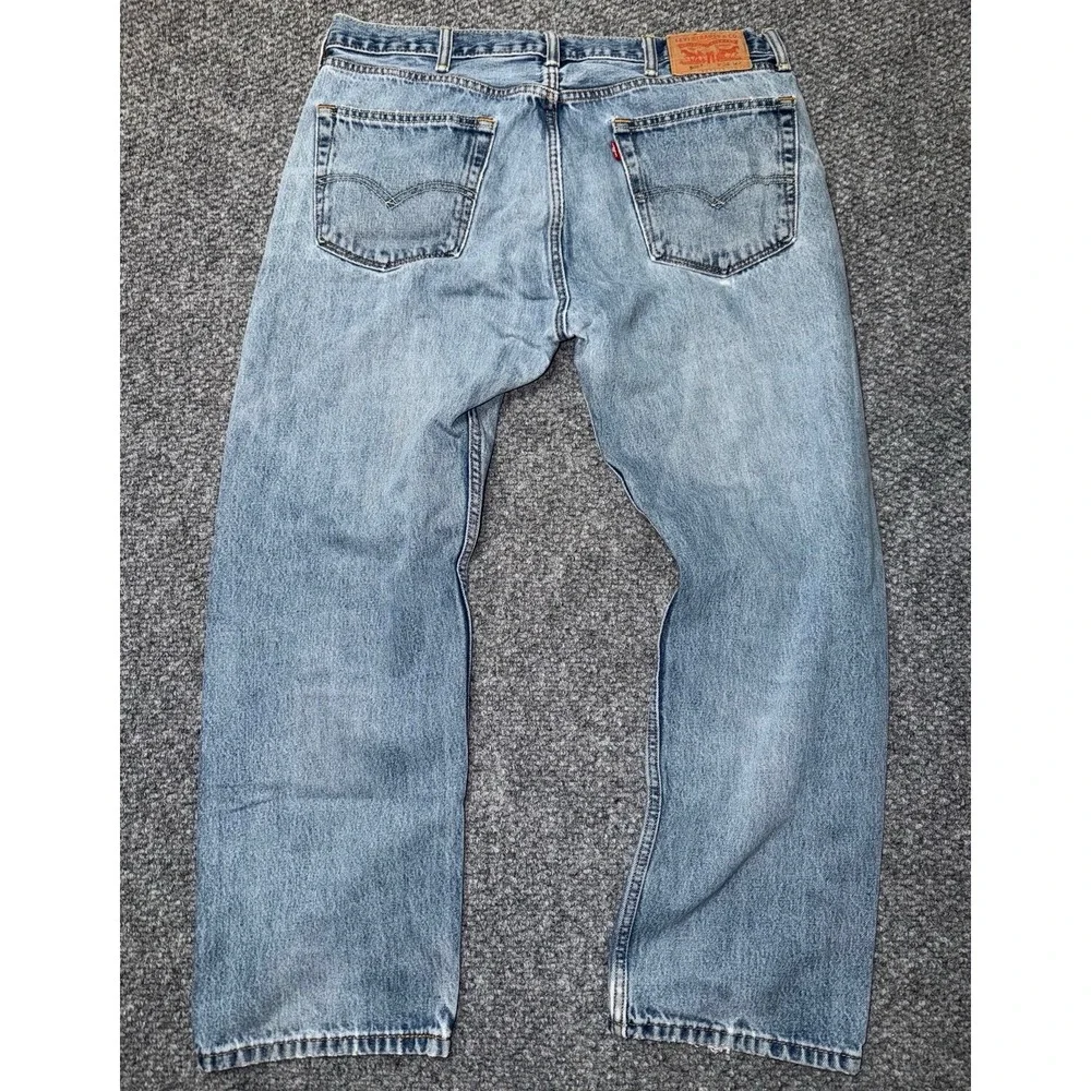 Levi's 505 Regular Fit Straight Leg Jeans Light‎ Wash W38 L29